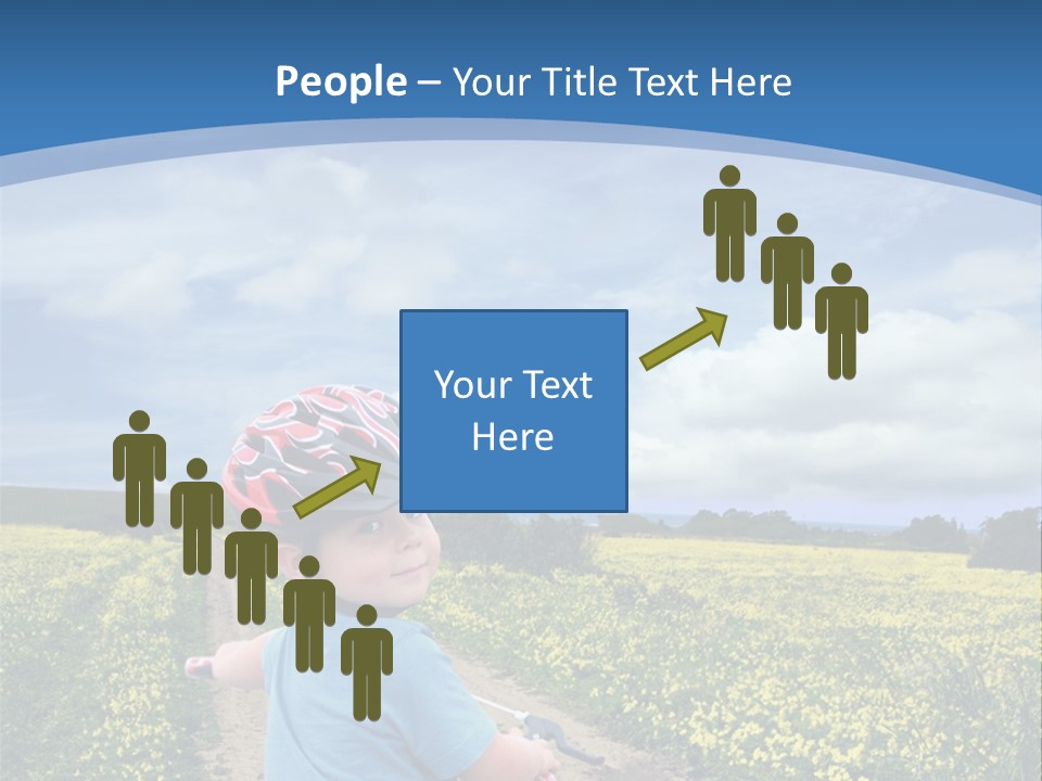 A Young Boy Riding A Bike Down A Dirt Road PowerPoint Template