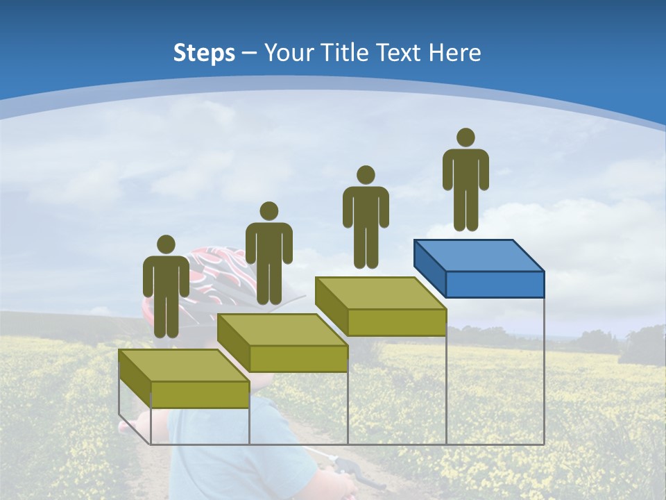 A Young Boy Riding A Bike Down A Dirt Road PowerPoint Template