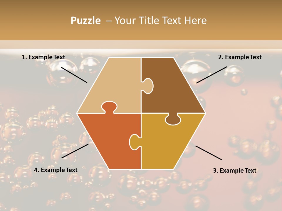 A Glass Of Beer With Bubbles On It PowerPoint Template