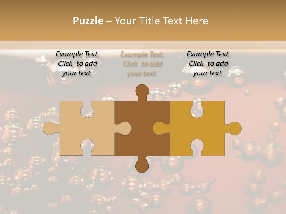 A Glass Of Beer With Bubbles On It PowerPoint Template