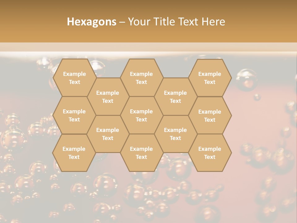 A Glass Of Beer With Bubbles On It PowerPoint Template