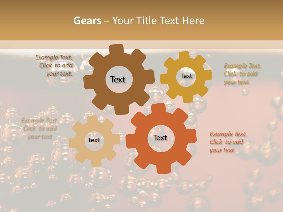 A Glass Of Beer With Bubbles On It PowerPoint Template