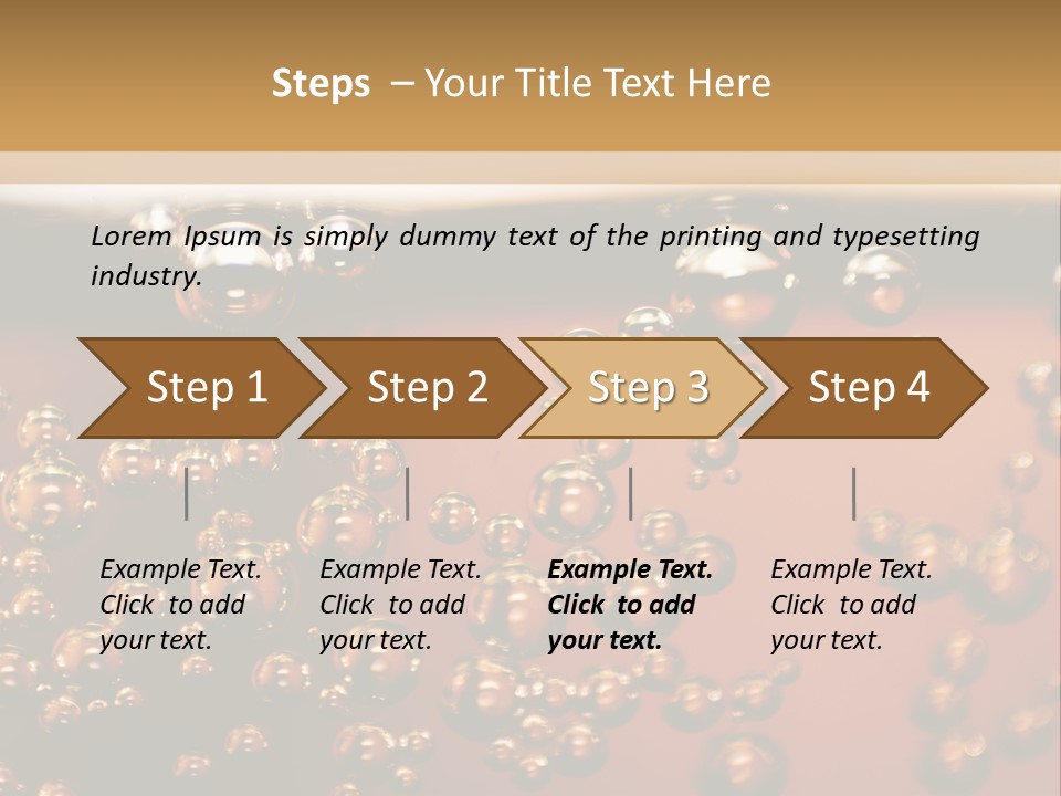 A Glass Of Beer With Bubbles On It PowerPoint Template