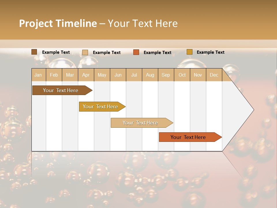 A Glass Of Beer With Bubbles On It PowerPoint Template