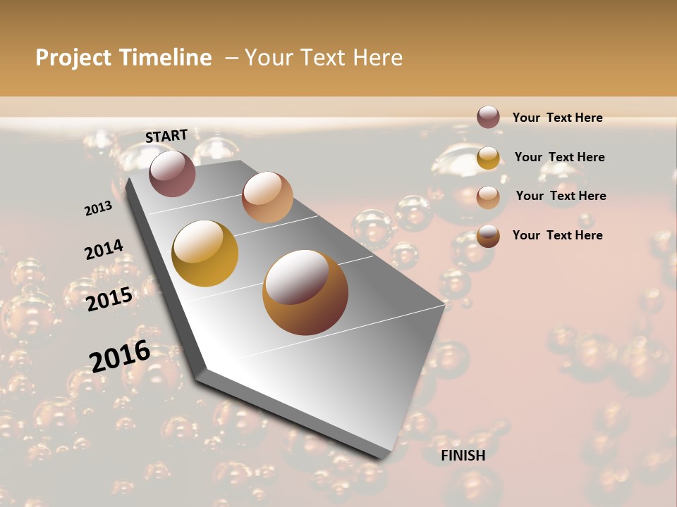 A Glass Of Beer With Bubbles On It PowerPoint Template