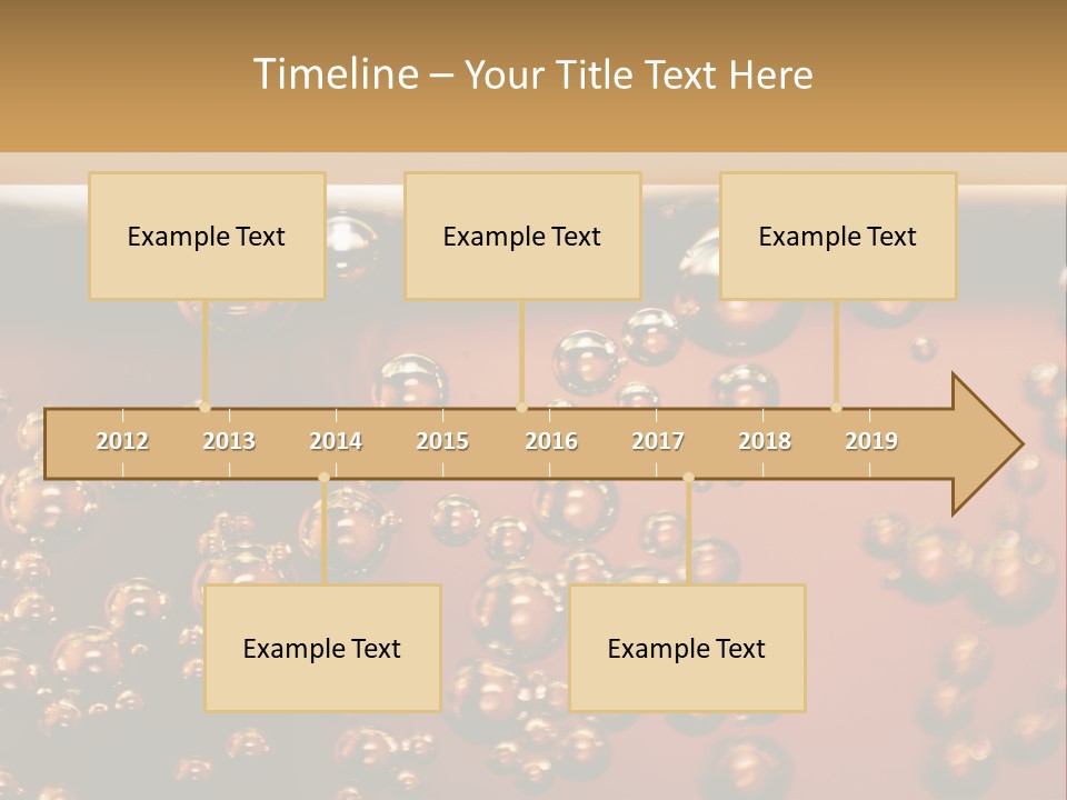 A Glass Of Beer With Bubbles On It PowerPoint Template