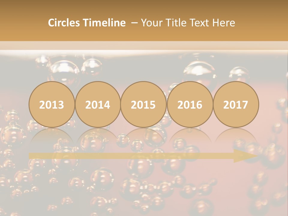 A Glass Of Beer With Bubbles On It PowerPoint Template
