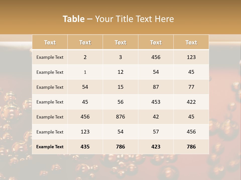 A Glass Of Beer With Bubbles On It PowerPoint Template
