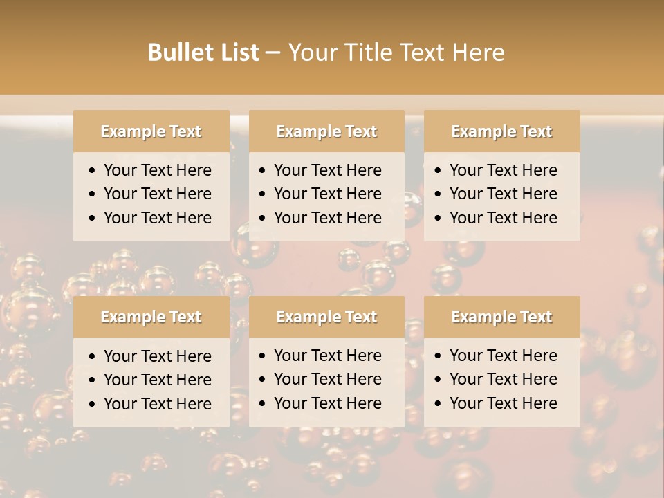 A Glass Of Beer With Bubbles On It PowerPoint Template