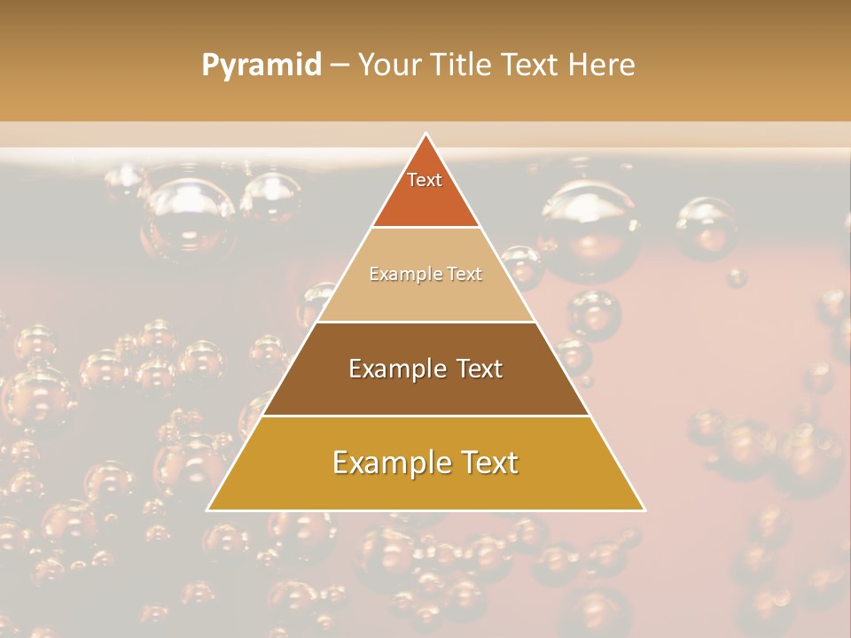 A Glass Of Beer With Bubbles On It PowerPoint Template