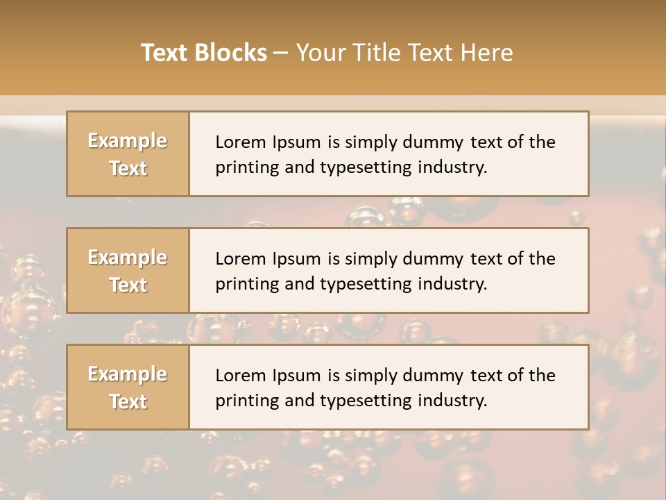 A Glass Of Beer With Bubbles On It PowerPoint Template