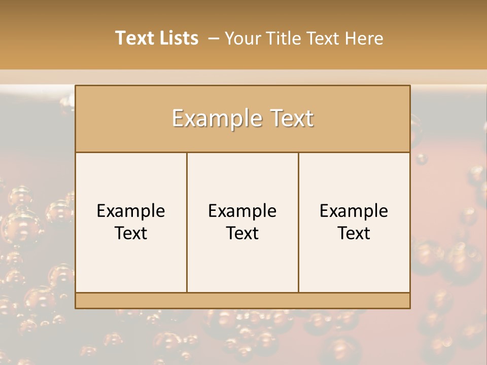 A Glass Of Beer With Bubbles On It PowerPoint Template