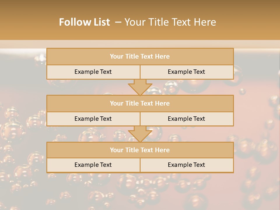 A Glass Of Beer With Bubbles On It PowerPoint Template