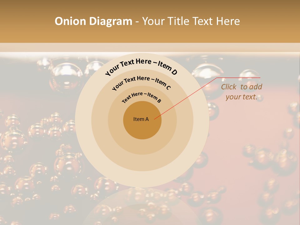 A Glass Of Beer With Bubbles On It PowerPoint Template