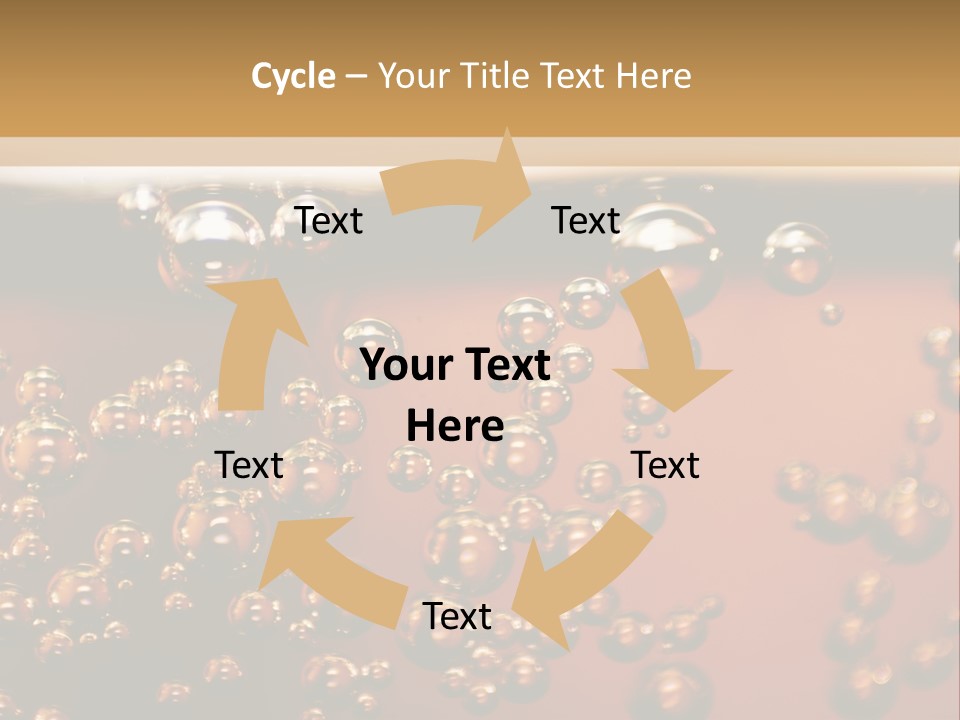 A Glass Of Beer With Bubbles On It PowerPoint Template