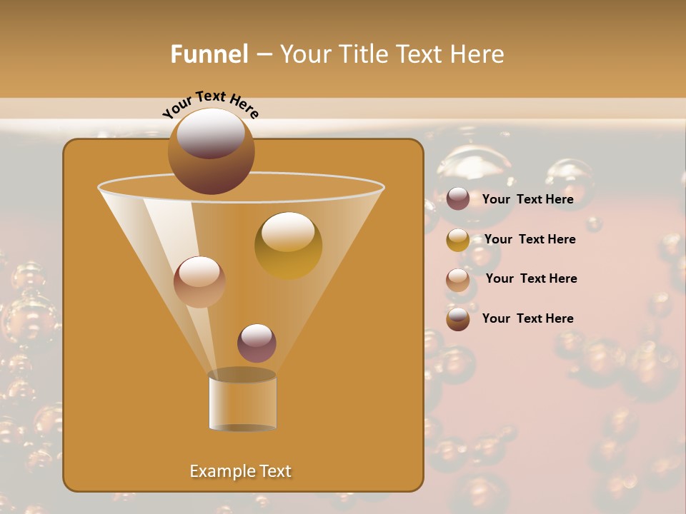 A Glass Of Beer With Bubbles On It PowerPoint Template