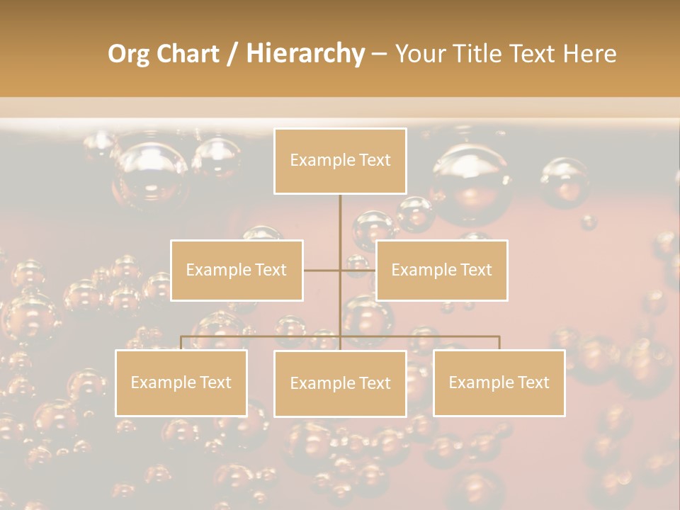 A Glass Of Beer With Bubbles On It PowerPoint Template