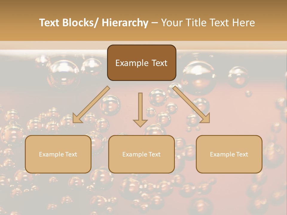 A Glass Of Beer With Bubbles On It PowerPoint Template