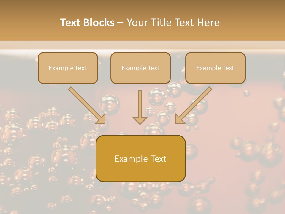 A Glass Of Beer With Bubbles On It PowerPoint Template