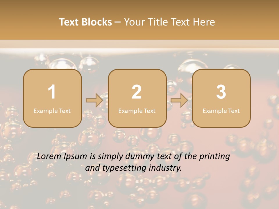A Glass Of Beer With Bubbles On It PowerPoint Template