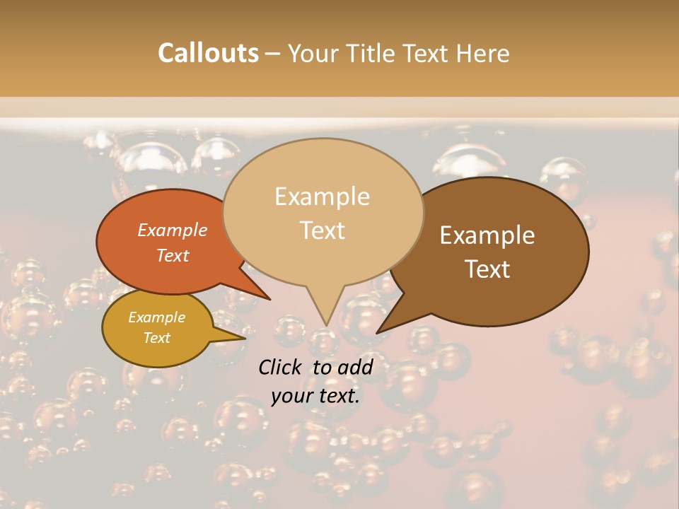 A Glass Of Beer With Bubbles On It PowerPoint Template