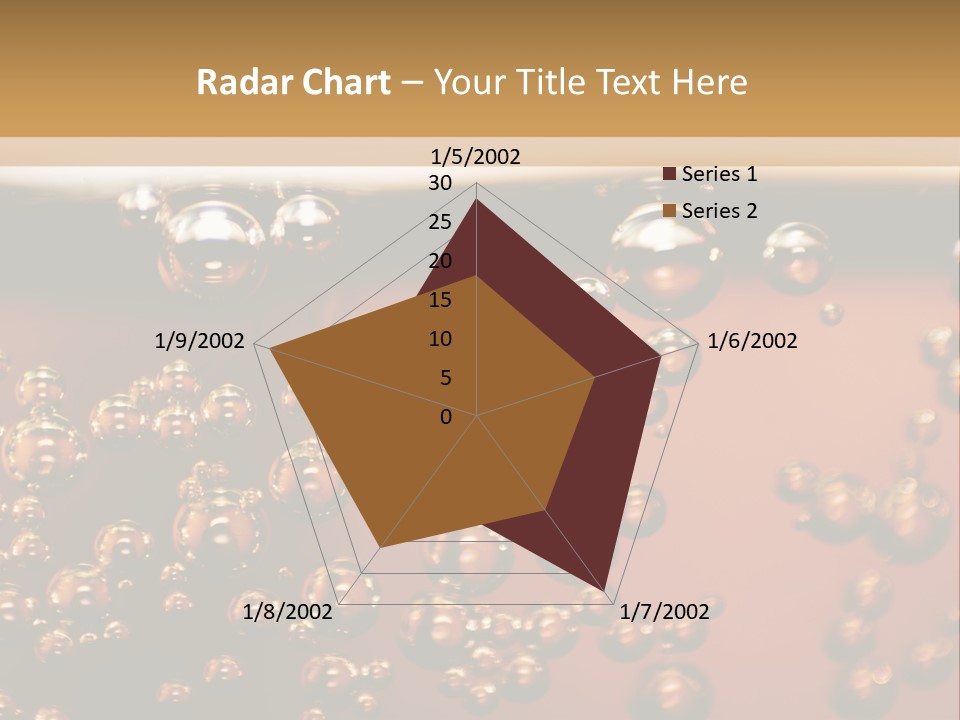 A Glass Of Beer With Bubbles On It PowerPoint Template