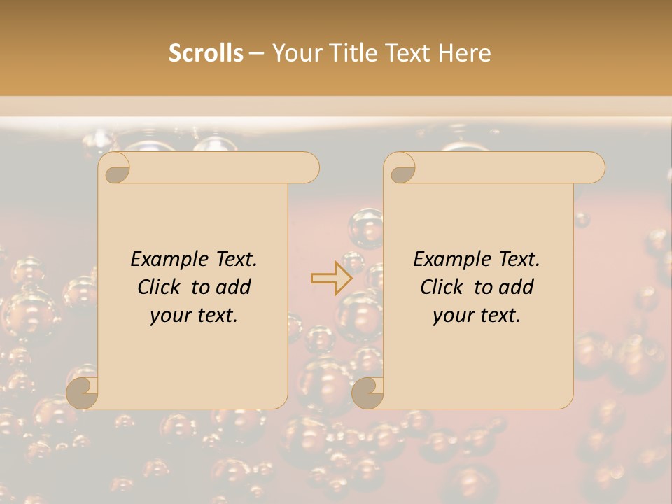 A Glass Of Beer With Bubbles On It PowerPoint Template