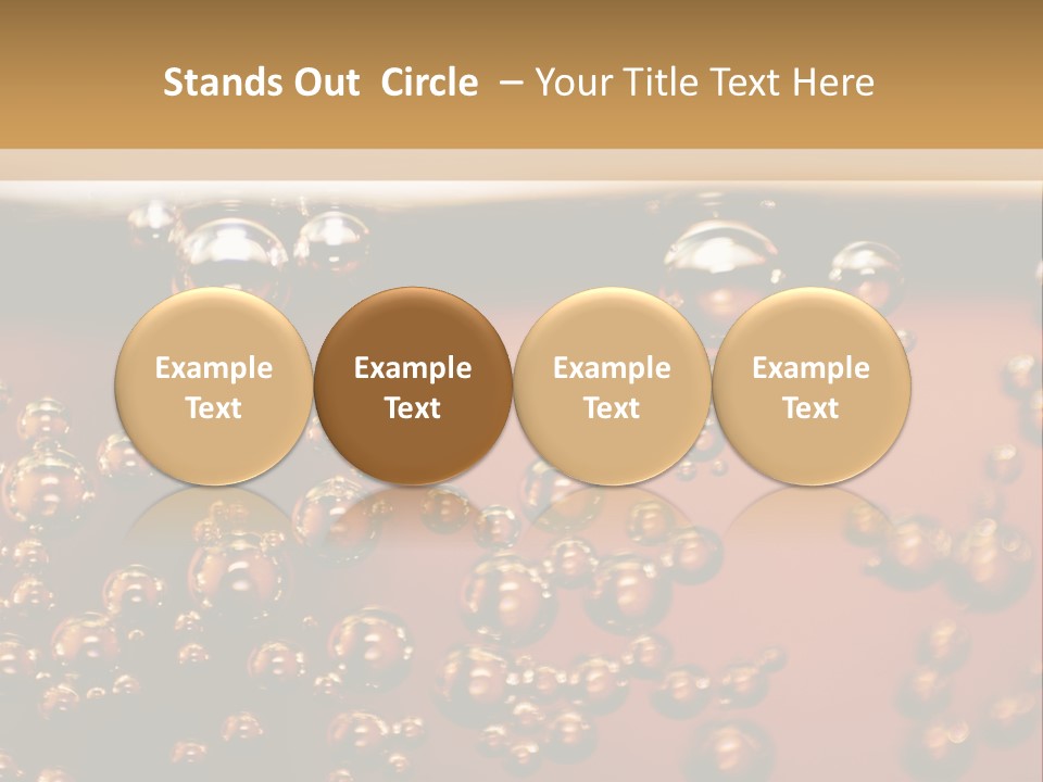 A Glass Of Beer With Bubbles On It PowerPoint Template