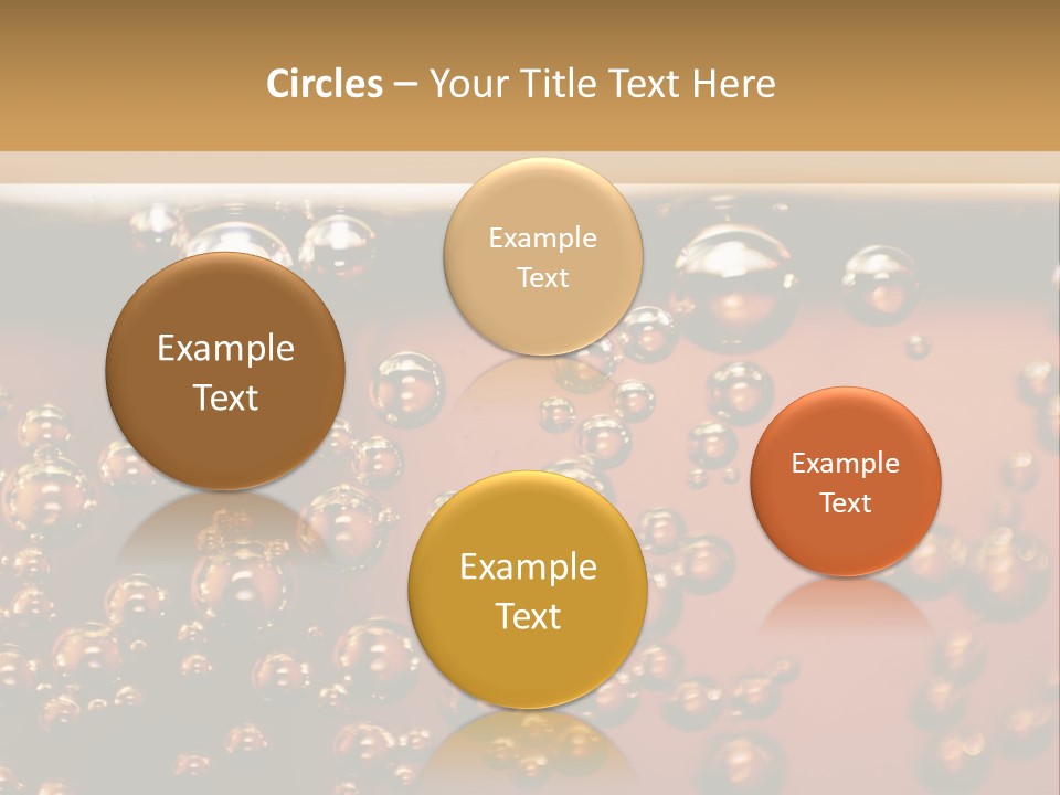 A Glass Of Beer With Bubbles On It PowerPoint Template
