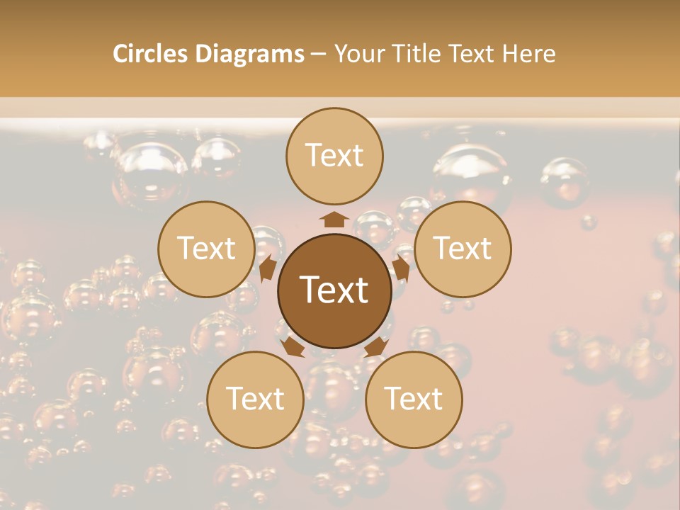 A Glass Of Beer With Bubbles On It PowerPoint Template