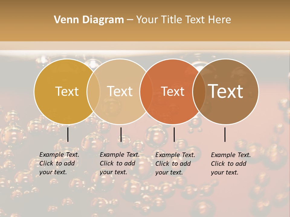A Glass Of Beer With Bubbles On It PowerPoint Template