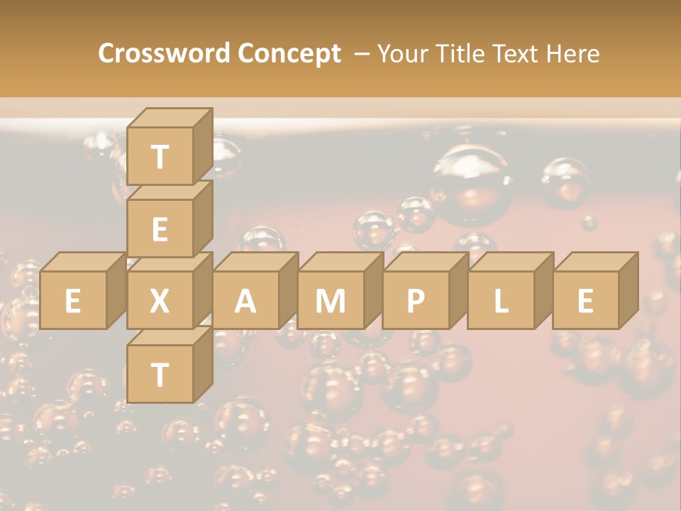 A Glass Of Beer With Bubbles On It PowerPoint Template