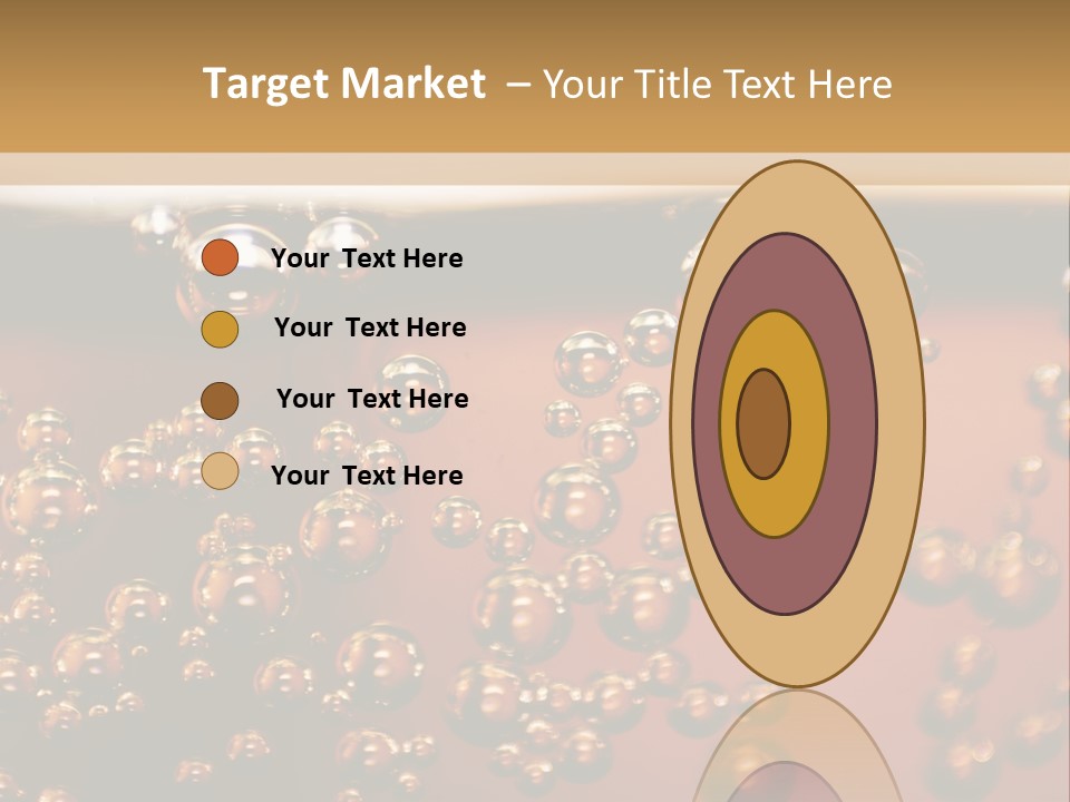 A Glass Of Beer With Bubbles On It PowerPoint Template