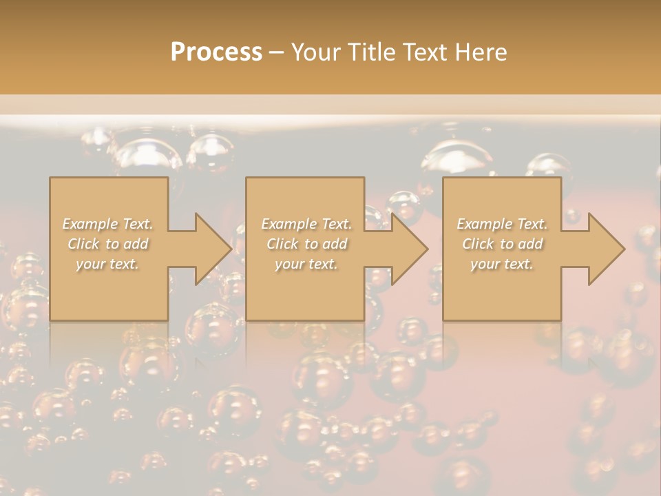 A Glass Of Beer With Bubbles On It PowerPoint Template