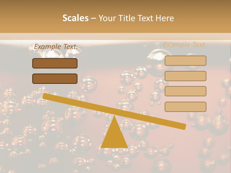A Glass Of Beer With Bubbles On It PowerPoint Template