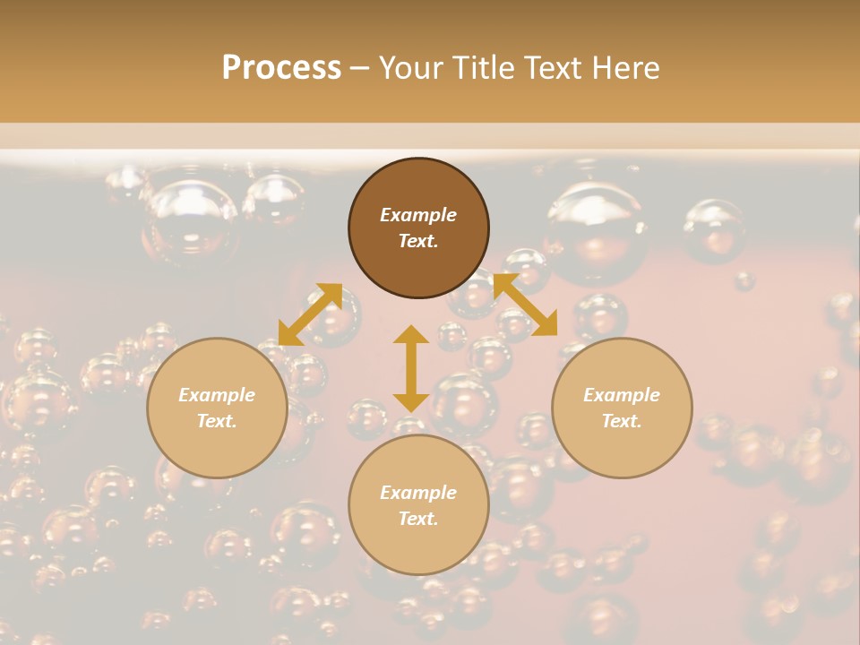A Glass Of Beer With Bubbles On It PowerPoint Template