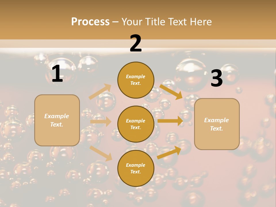 A Glass Of Beer With Bubbles On It PowerPoint Template