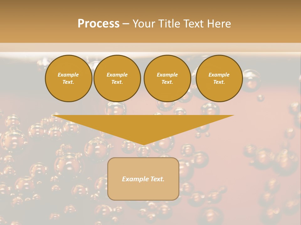 A Glass Of Beer With Bubbles On It PowerPoint Template