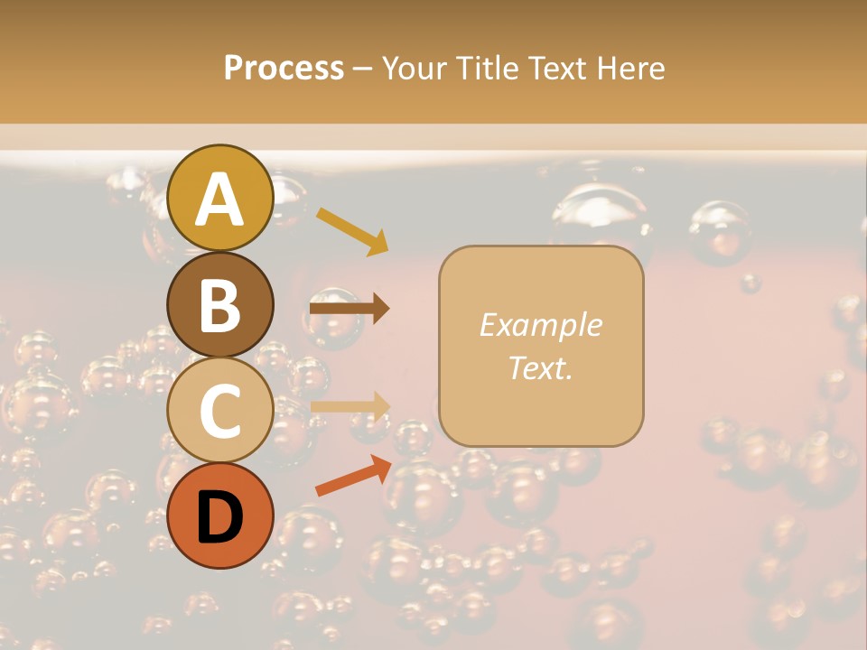 A Glass Of Beer With Bubbles On It PowerPoint Template
