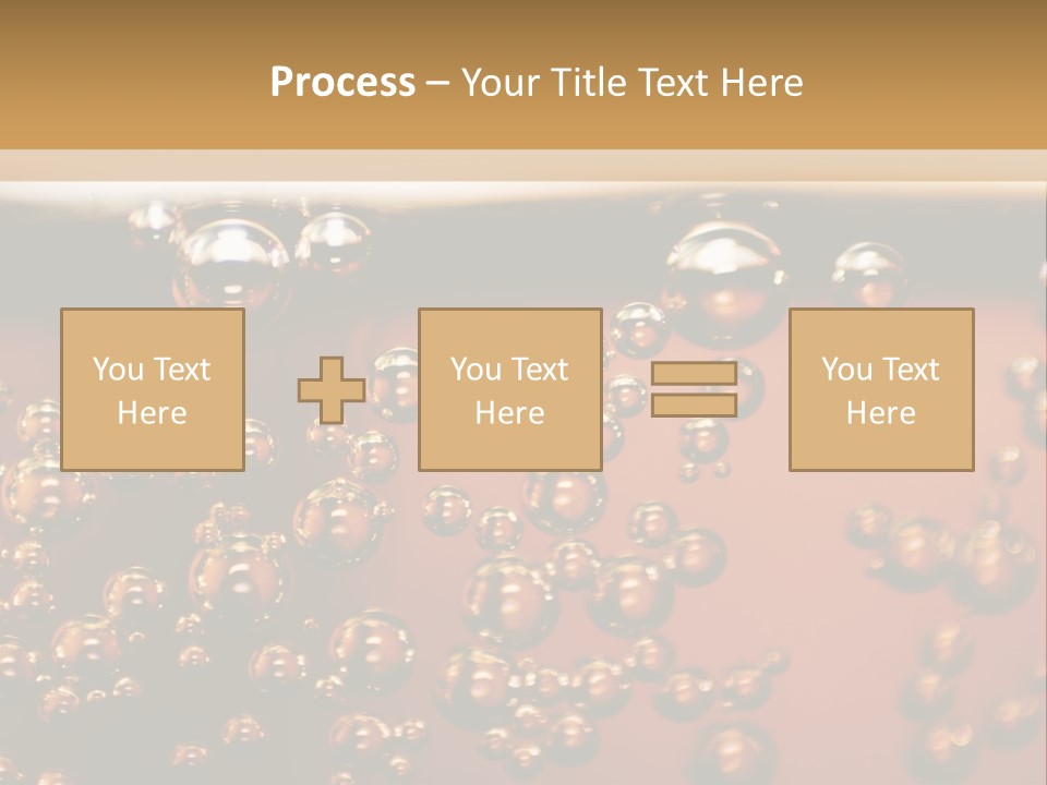 A Glass Of Beer With Bubbles On It PowerPoint Template