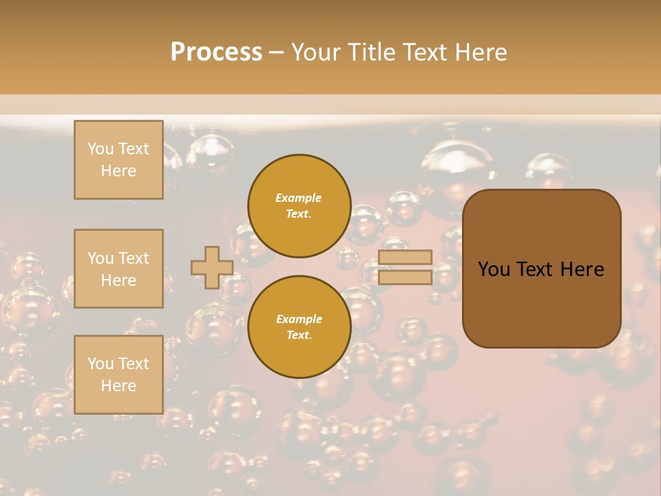 A Glass Of Beer With Bubbles On It PowerPoint Template