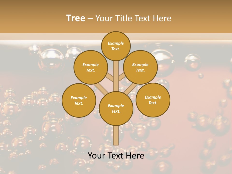 A Glass Of Beer With Bubbles On It PowerPoint Template