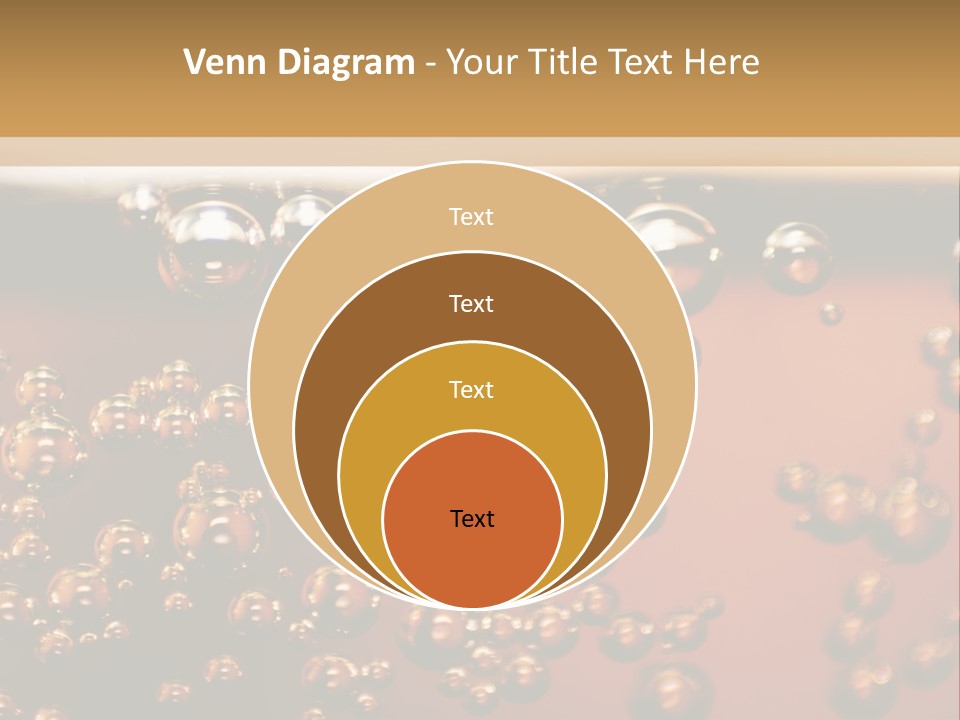 A Glass Of Beer With Bubbles On It PowerPoint Template