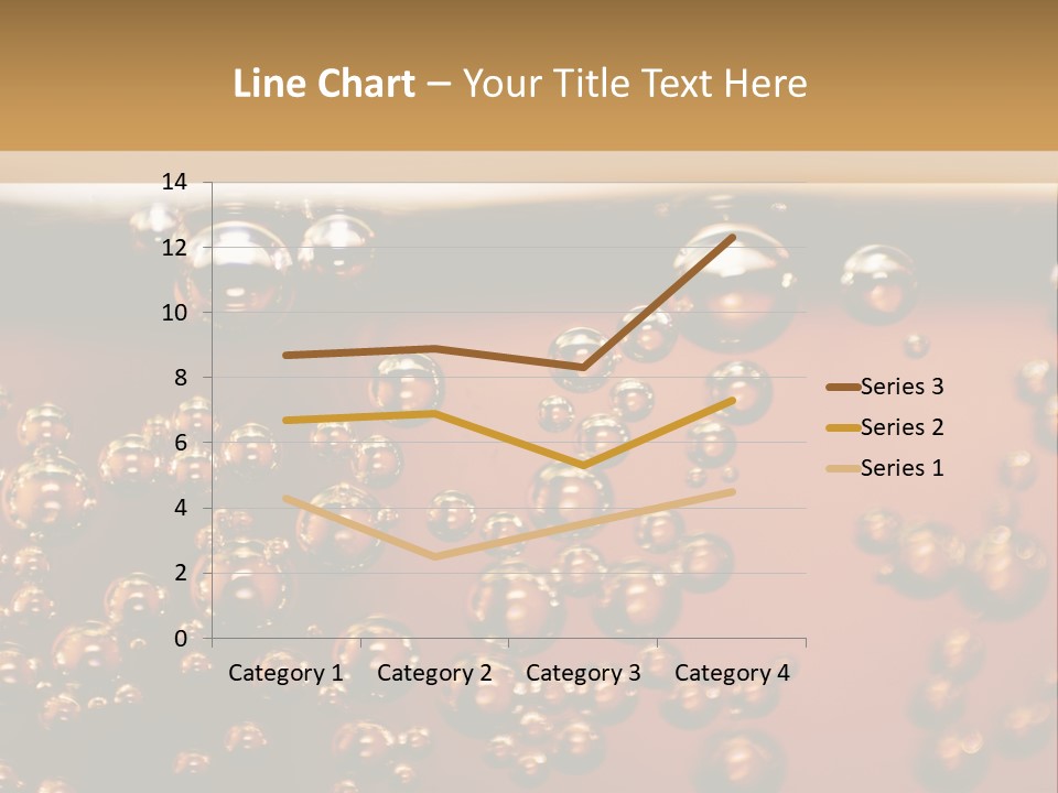 A Glass Of Beer With Bubbles On It PowerPoint Template