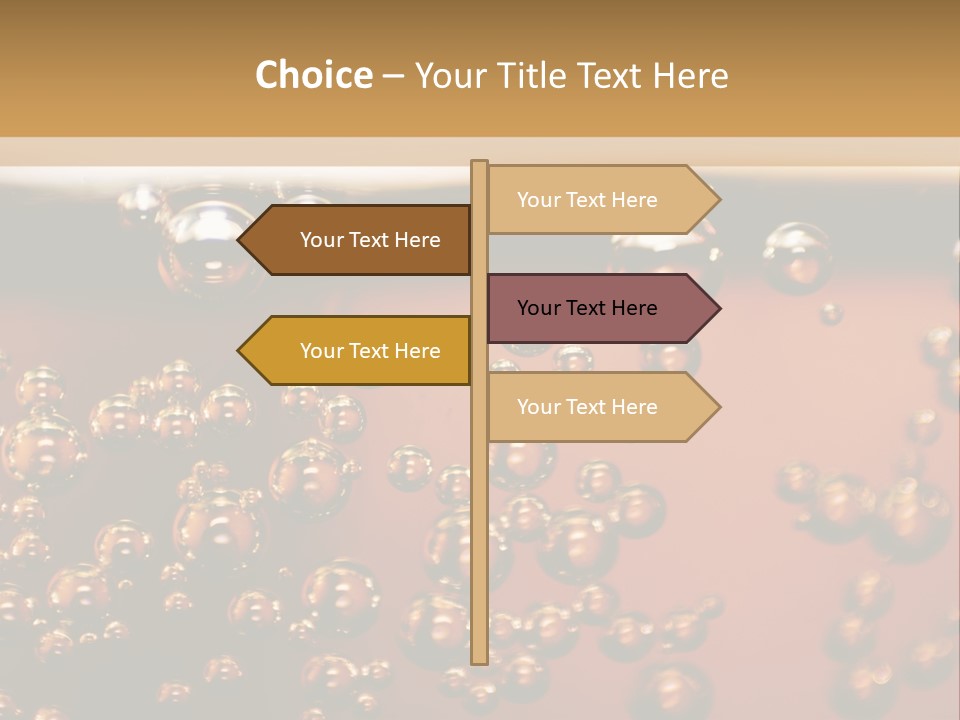 A Glass Of Beer With Bubbles On It PowerPoint Template