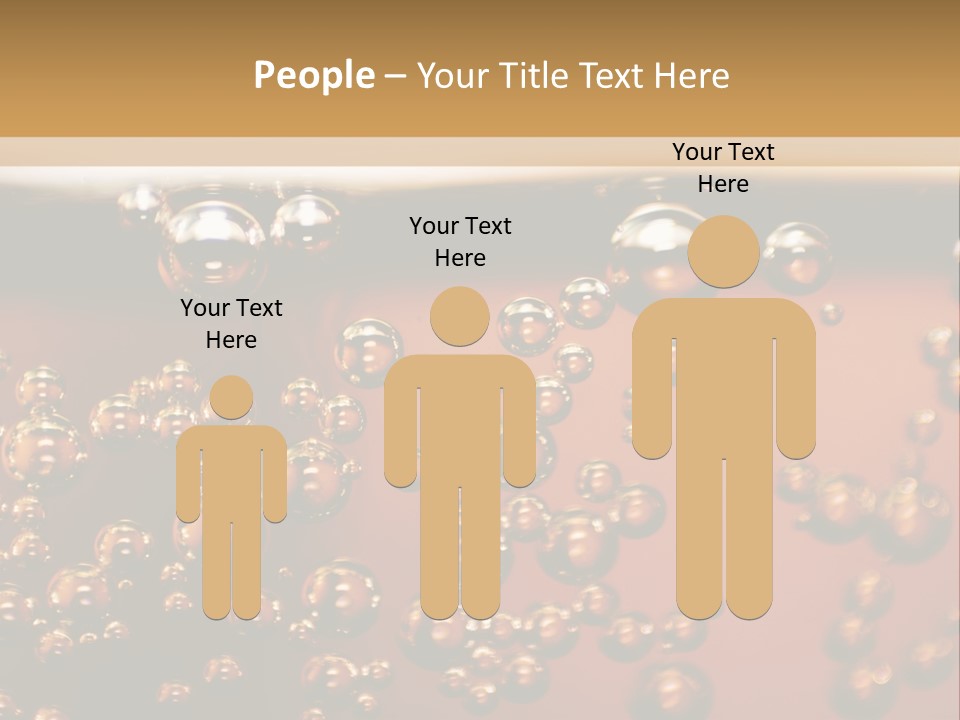 A Glass Of Beer With Bubbles On It PowerPoint Template