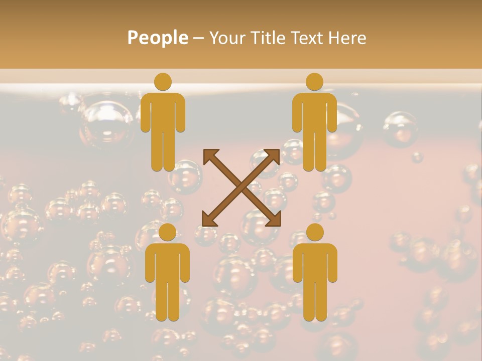 A Glass Of Beer With Bubbles On It PowerPoint Template