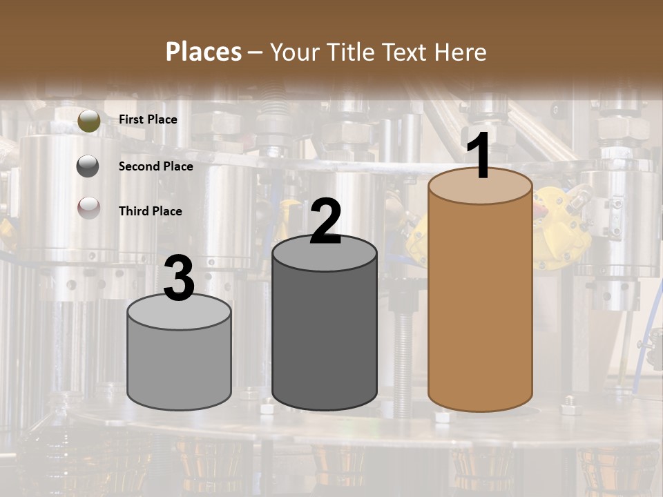 A Machine With A Bunch Of Yellow Birds On It PowerPoint Template