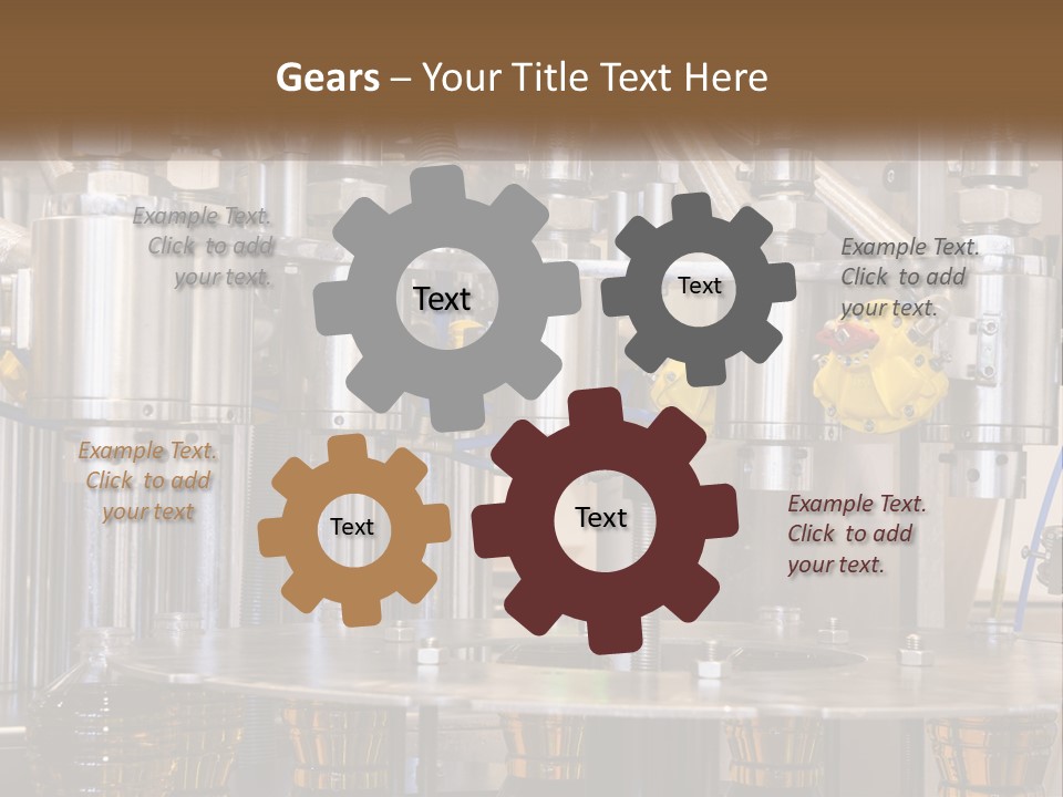 A Machine With A Bunch Of Yellow Birds On It PowerPoint Template