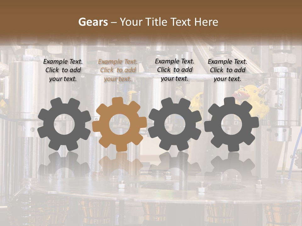 A Machine With A Bunch Of Yellow Birds On It PowerPoint Template